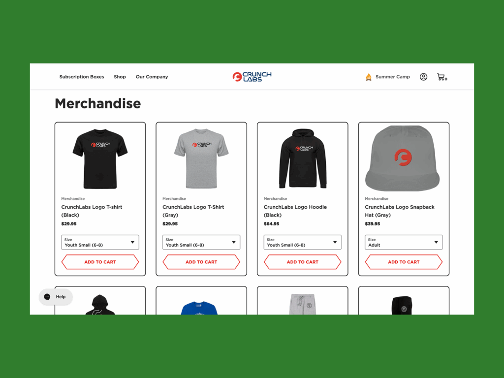 Mark Rober Mark Rober online store screenshot mockup.