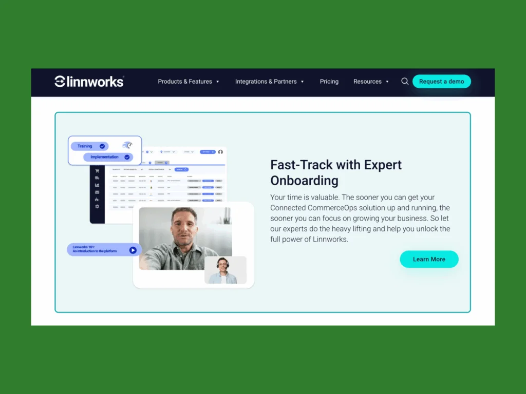 Linnworks platforms to automate eBay fulfillment A screenshot of the Linnworks landing page.