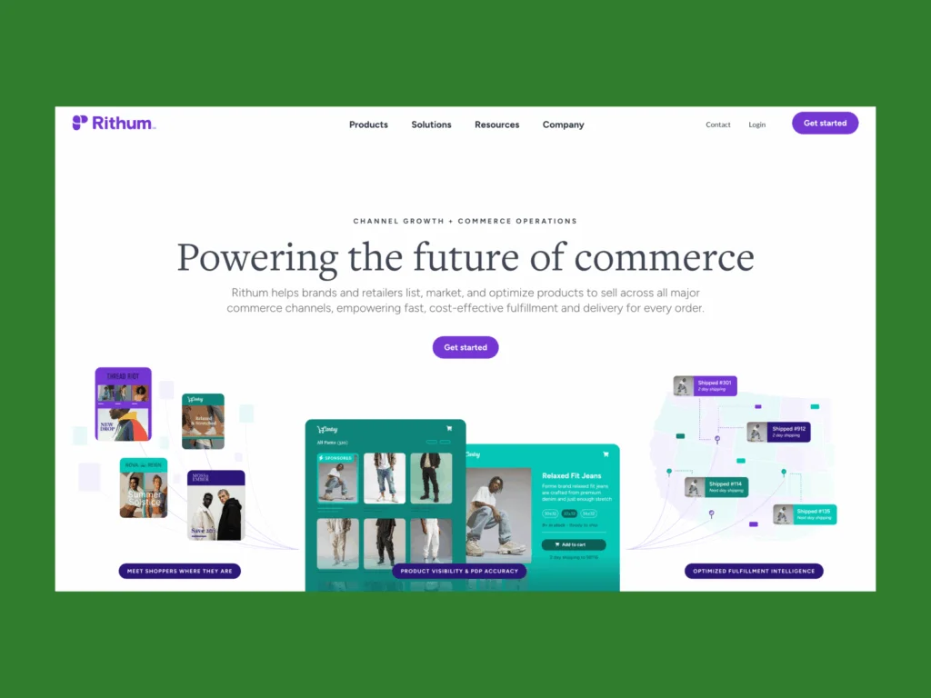 Rithum platforms to automate eBay fulfillment A screenshot of the Rithum landing page.