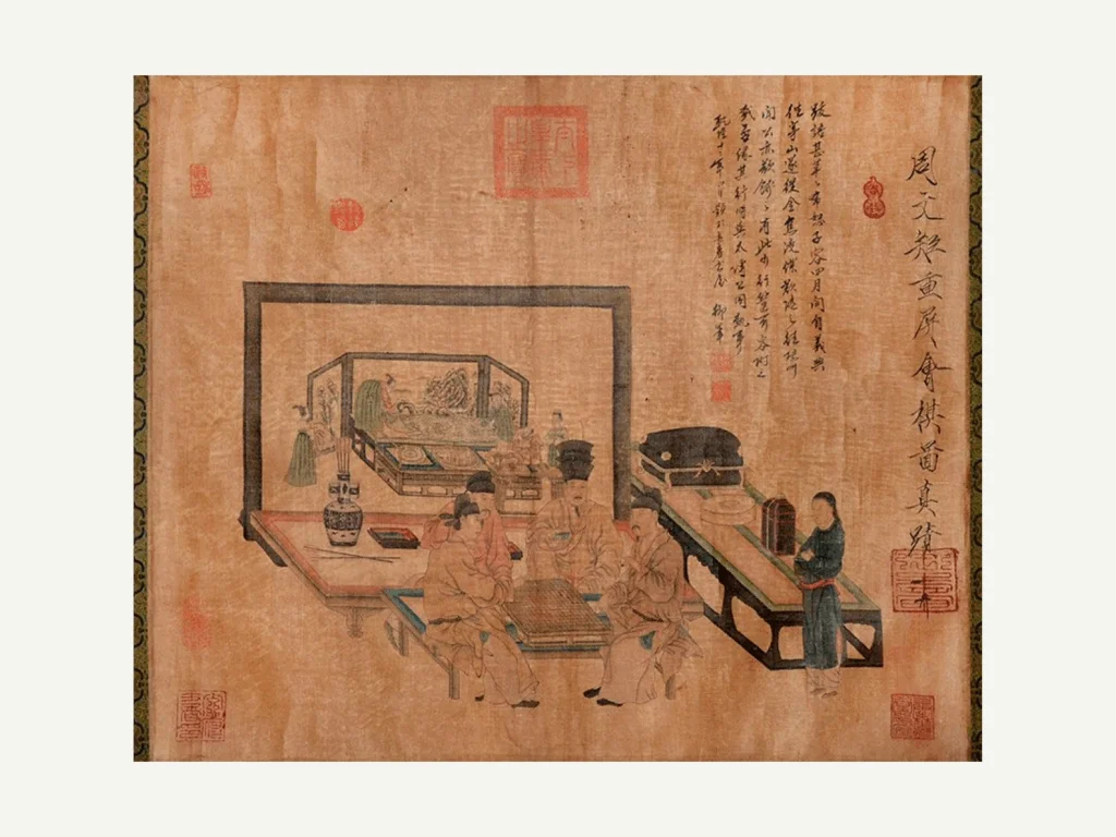 Early screen printing in China