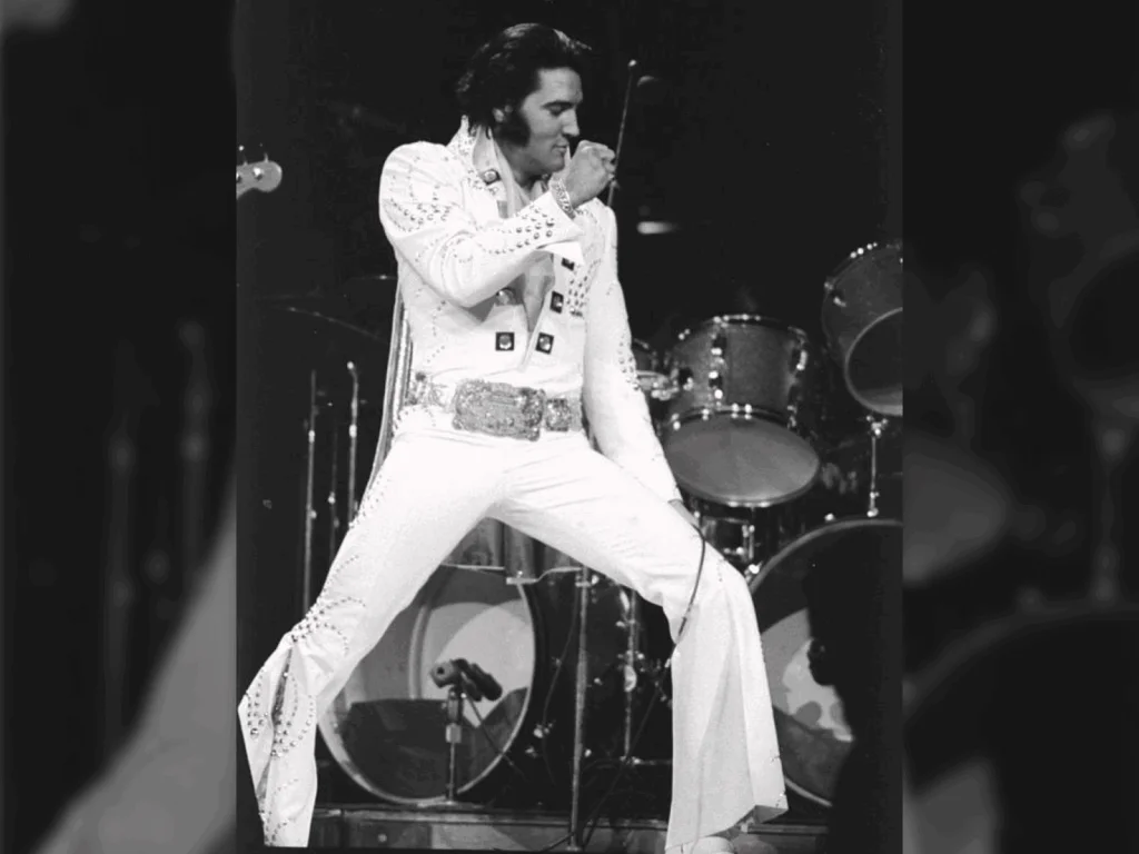 Elvis Presley on stage