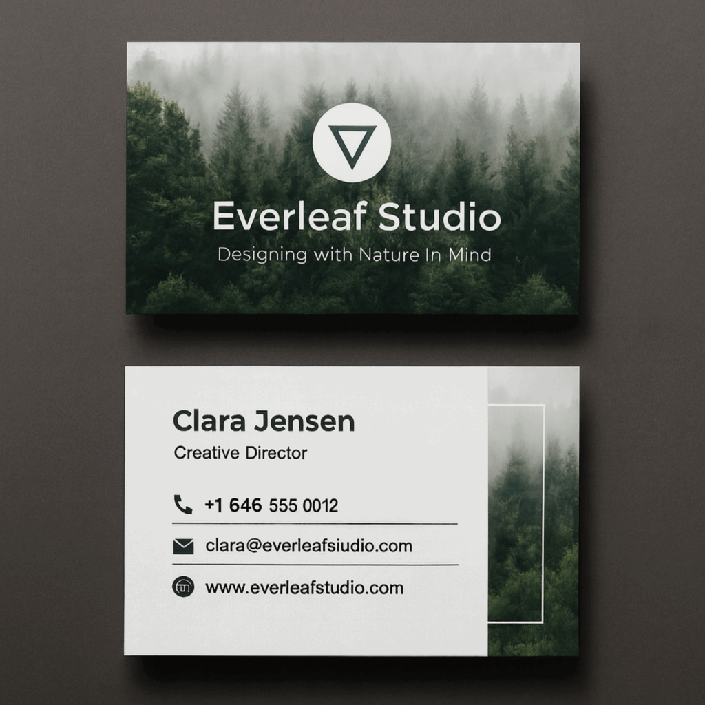 Full bleed photo background business card 30 business card ideas to make your brand stand out 2
