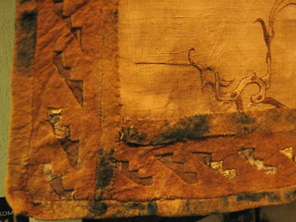 The Pazyryk finds, some of the oldest extant silk embroideries still intact.