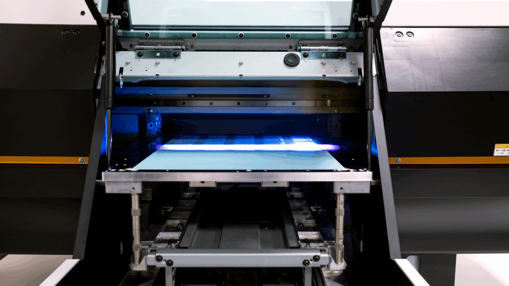 A UV print in action.