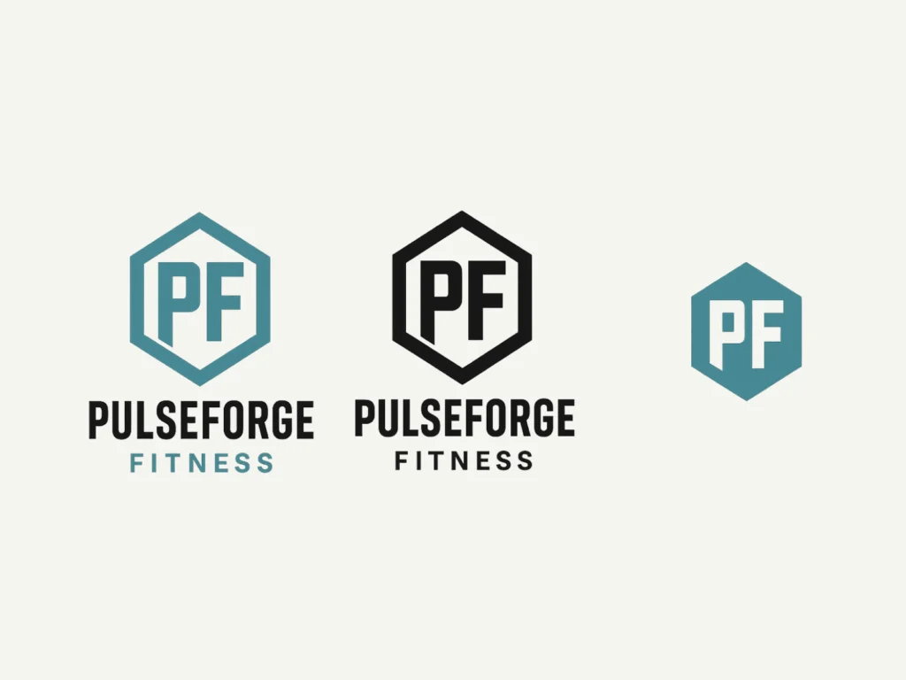 Three different logos on a screen.