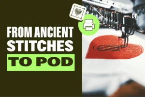 A teaser image with a tool stitching a heart on a fabric.