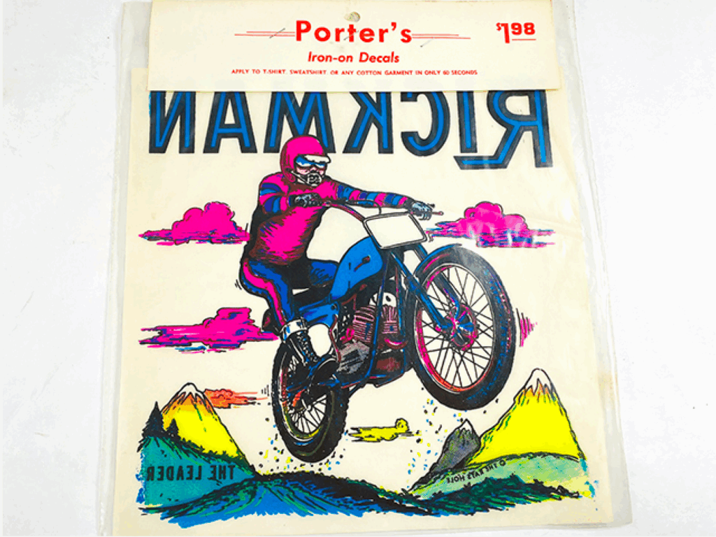 Vintage 70s Iron decal