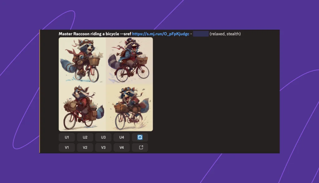 12 Sref Style references in Midjourney.
