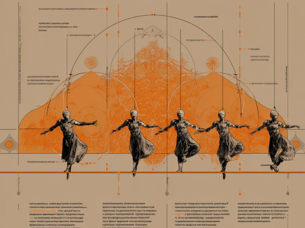 24 Infographic A colorful poster showcasing various types of dancers in dynamic poses, highlighting their unique styles and movements.