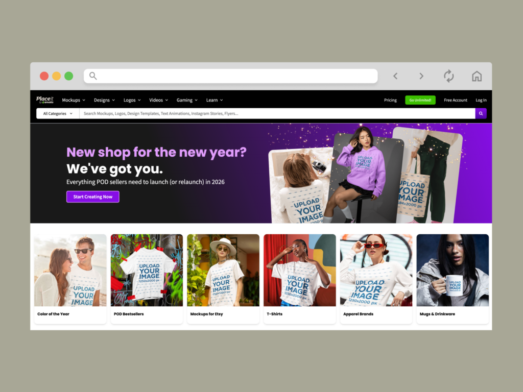 A screenshot of the PlaceIt interface.