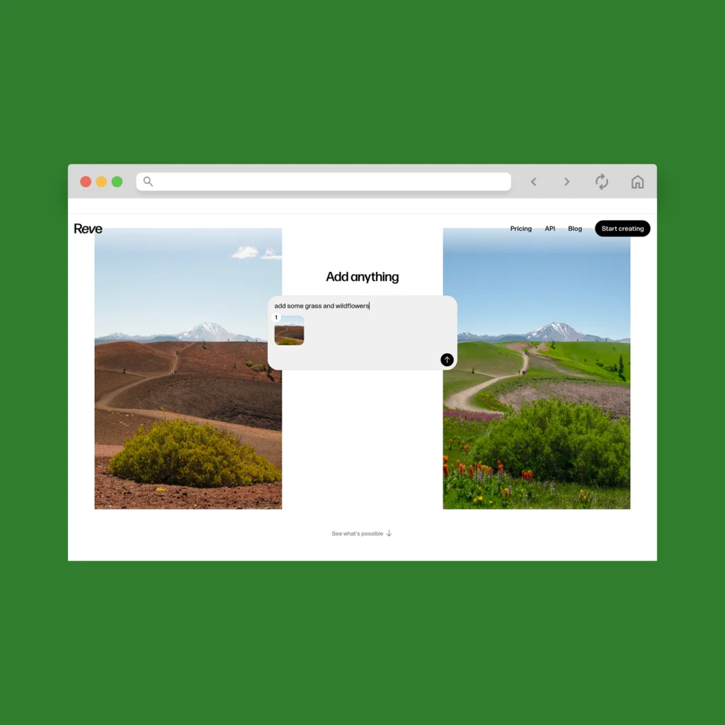 Reve screenshot mockup as an example of the best AI image generators.