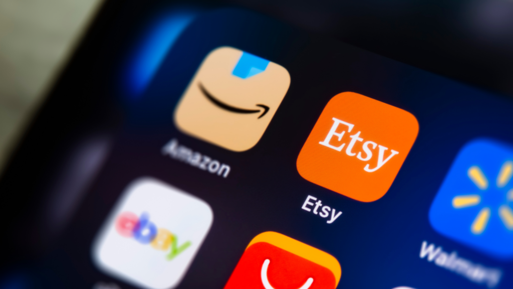 Guide on using Etsy's new app to shop for favorite products, featuring step-by-step instructions and visuals.