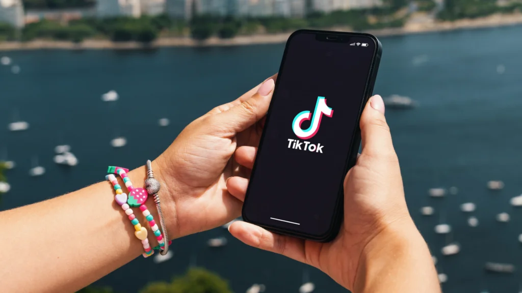 Why a single platform isnt enough A person is opening the TikTok app.